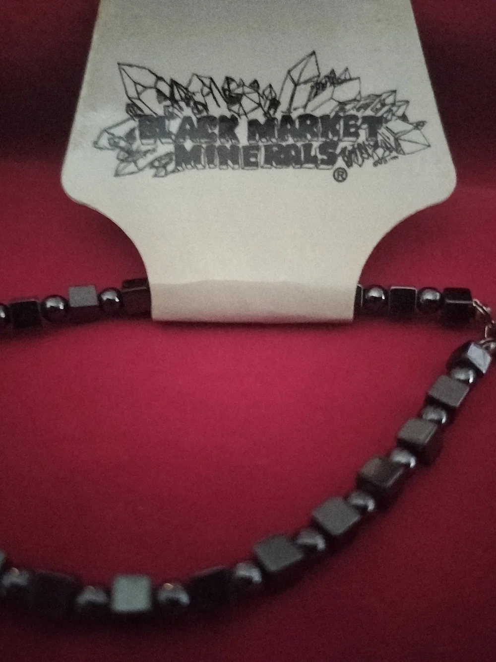 Black Market Minerals Hematite Beaded 18-in Necklace